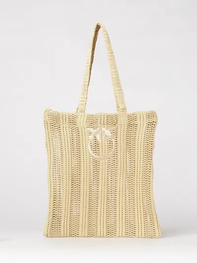 Pinko Medium 'easy Tote' Shopping Bag In Neutral