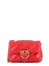 Pinko Love Puff Sheep Nap Quilted Chain In Red