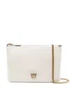 Pinko Shoulder Bag With Logo Plaque In White