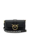 Pinko Mini Love One Slouchy Crossbody Bag In Black