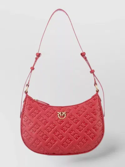 Pinko Shoulder Bags With Adjustable Strap And Gold-tone Hardware In Red