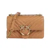 Pinko Shoulder Bags Woman  - Love One Mini Dc Sheep Nappa - Brown