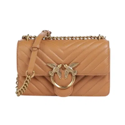 Pinko Shoulder Bags Woman  - Love One Mini Dc Sheep Nappa - Brown
