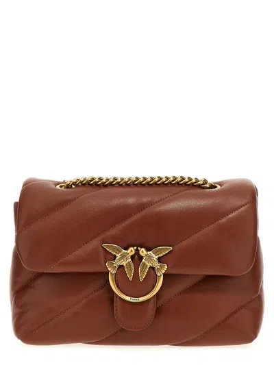 Pinko Shoulder Strap 'love Puff Classic' In Brown