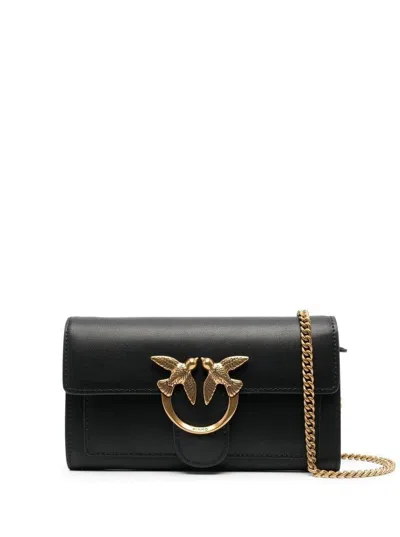 Pinko Love Mini Icon Crossbody Bag In Black