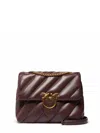 Pinko Big Love Bag Puff Shoulder Bag In Brown
