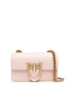 Pinko Love One Mini Crossbody Bag In Cipria-antique Gold