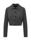 Pinko Doccia Single-breasted Jacket In Grey