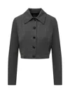 Pinko Doccia Single-breasted Jacket In Grey