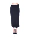 Pinko Side-slit Long Skirt In Black