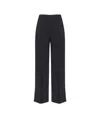 Pinko Pressed-crease Wide-leg Trousers In Black