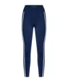 Pinko Side-stripe Leggings In Blue