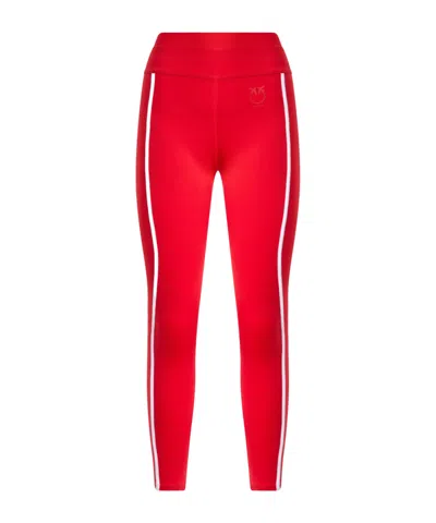 PINKO PINKO SIDE-STRIPED SLIM-FIT LEGGINGS