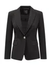 Pinko Linen Blazer Featuring Cut-out Detail