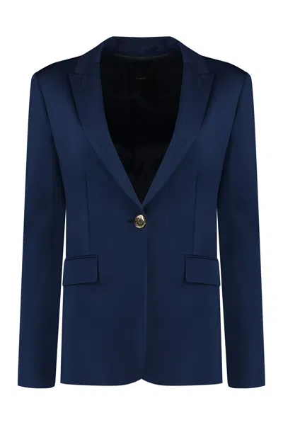 PINKO SIGNUM SINGLE-BREASTED ONE BUTTON JACKET