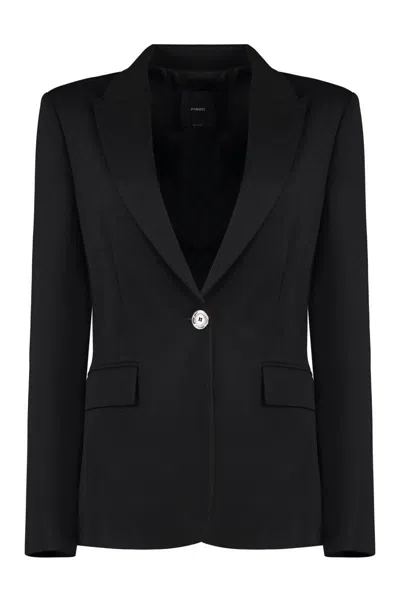Pinko Signum Single-breasted Viscose Blazer