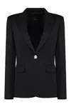 Pinko New Signum Single-breasted One Button Jacket In Black