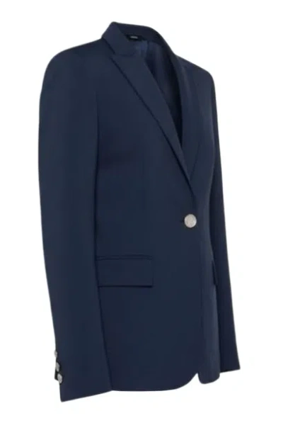 Pinko Signum Technical Blazer Jacket In Blue