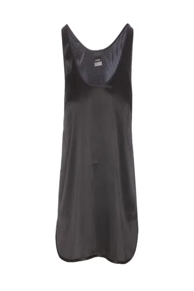 Pinko Silk Blend Relaxed Fit Top In Black
