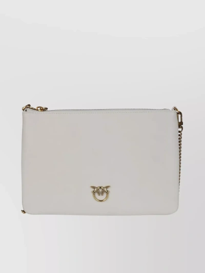 Pinko Logo-plaque Satchel Bag In White