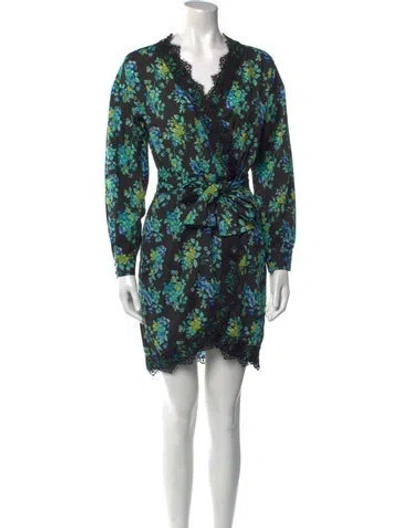 Pre-owned Pinko Silk Mini Dress In Black