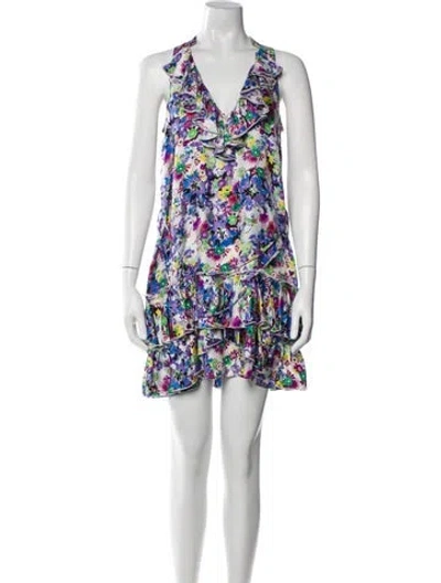 Pre-owned Pinko Silk Mini Dress In Multi