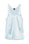 Pinko `crazy` Tank Top In Blue