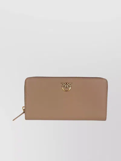 Pinko Silk Wallet With Internal Compartments And Zipper