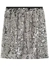 Pinko Sequin-embellished Mini Skirt