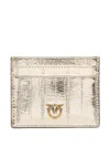 Pinko Simply Card Holder In Gold