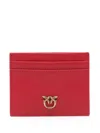 Pinko 'simply' Card Holder In Red Leather In Red
