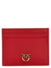 Pinko 'simply' Card Holder In Red Leather