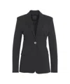Pinko New Signum Single-breasted One Button Jacket In Black
