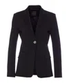 Pinko Notched-lapels Single-breasted Blazer In Black