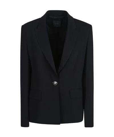 Pinko Single-breasted Signum Jacket In Black