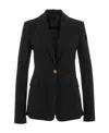 Pinko Single-breasted Blazer In Black