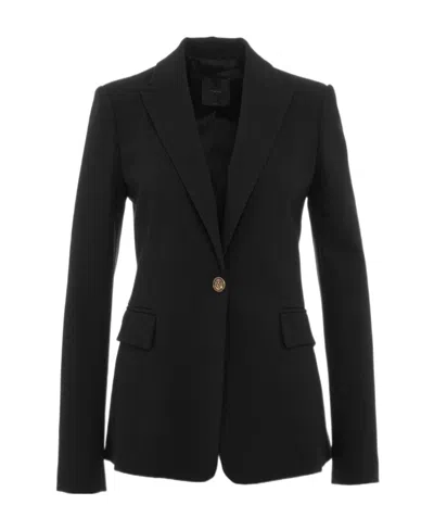 Pinko Single-breasted Blazer In Black