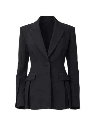 Pinko Single-breasted Blazer In Black