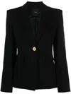 Pinko Single-breasted Blazer In Black