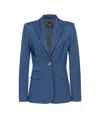 Pinko Single-breasted Blazer In Blue