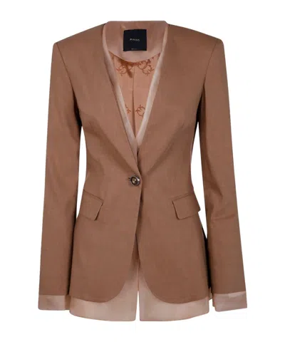 PINKO PINKO SINGLE-BREASTED LONG SLEEVED BLAZER