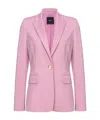 Pinko Single-breasted Blazer In Pink