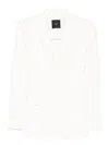 Pinko Single-breasted Blazer In White