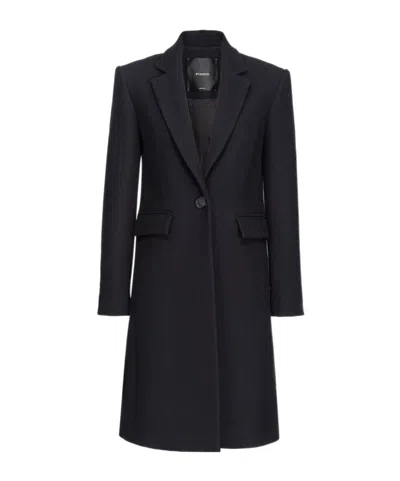 PINKO PINKO SINGLE-BREASTED LONG SLEEVED COAT