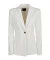 Pinko Single-breasted Tailored Blazer In White