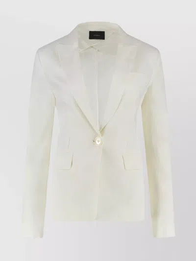 PINKO SINGLE-BREASTED ONE BUTTON JACKET WITH LAPEL COLLAR
