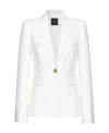 Pinko Single-breasted Peak-lapel Blazer In White