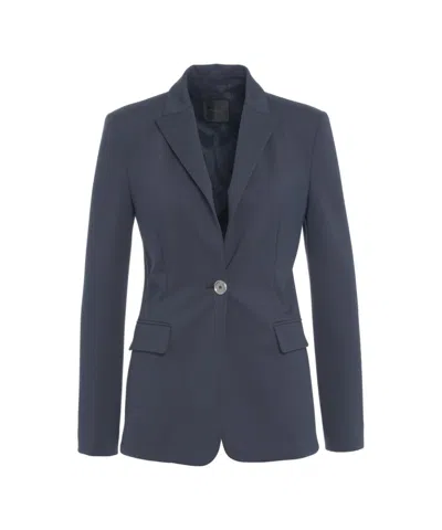 Pinko Single-breasted Scuba Blazer With Peaked Lapels