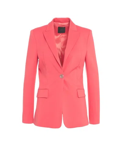 Pinko Single-breasted Scuba Jacket With Peaked Lapels