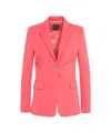 Pinko Single-breasted Scuba Jacket With Peaked Lapels
